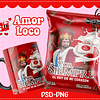 Plantillas de Diseño Tazas Golosinas San Valentín Archivos PNG y PSD
