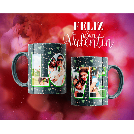 10 Plantillas de Diseño Tazas Love San Valentín Archivos Editables PSD