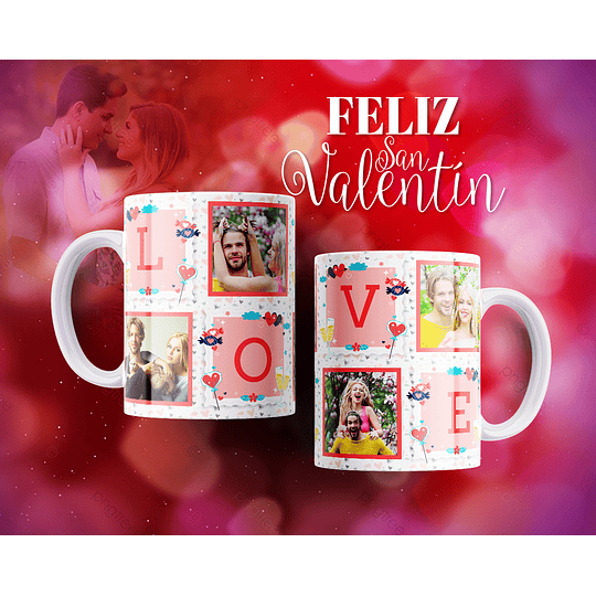 10 Plantillas de Diseño Tazas Love San Valentín Archivos Editables PSD