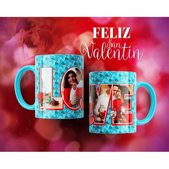 10 Plantillas de Diseño Tazas Love San Valentín Archivos Editables PSD