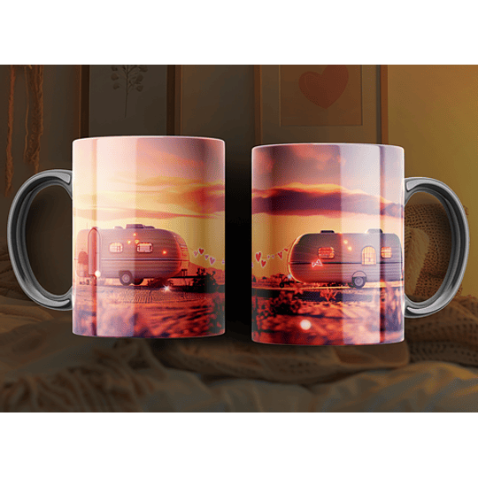 6 Plantillas de Diseño Tazas Parejas San Valentín Archivos PNG