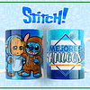 10 Plantillas de Diseño Tazas Stitch Mejores Amigos Archivos Editables PSD