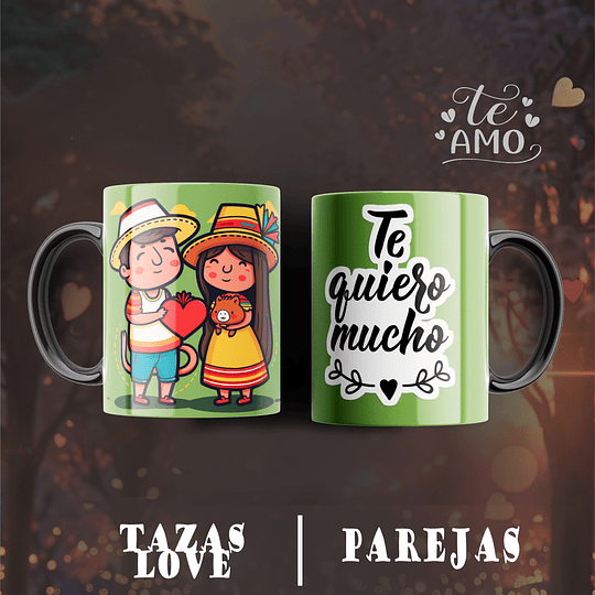 12 Plantillas de Diseño Tazas Parejas San Valentín Archivos PNG