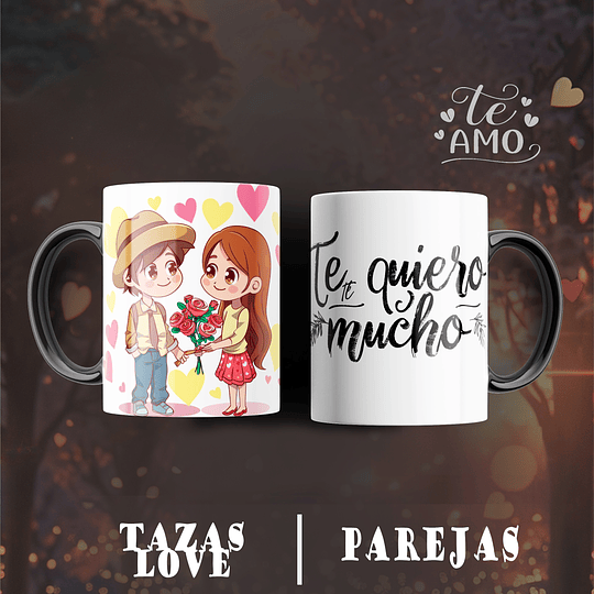 12 Plantillas de Diseño Tazas Parejas San Valentín Archivos PNG