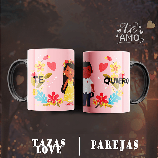 12 Plantillas de Diseño Tazas Parejas San Valentín Archivos PNG