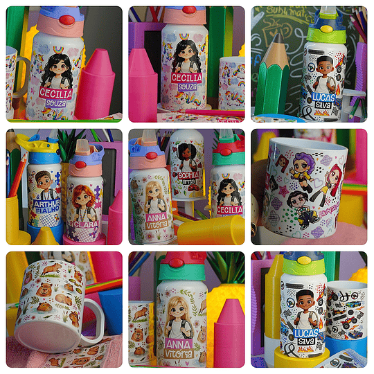 Kit Digital Regreso a Clases Archivos PNG | Plantillas Profesionales para Personalización