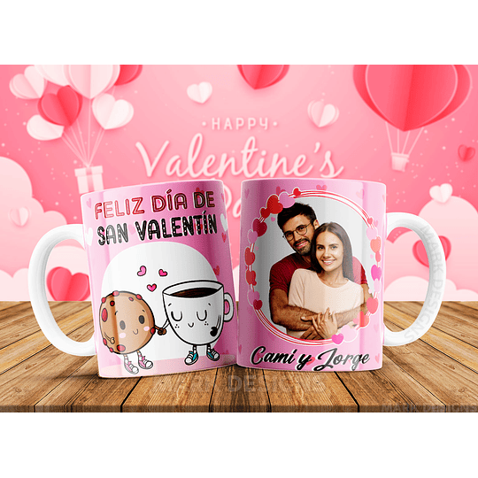 12 Plantillas de Diseño Tazas Feliz San Valentín Archivos PNG y Editable PSD