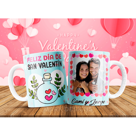 12 Plantillas de Diseño Tazas Feliz San Valentín Archivos PNG y Editable PSD
