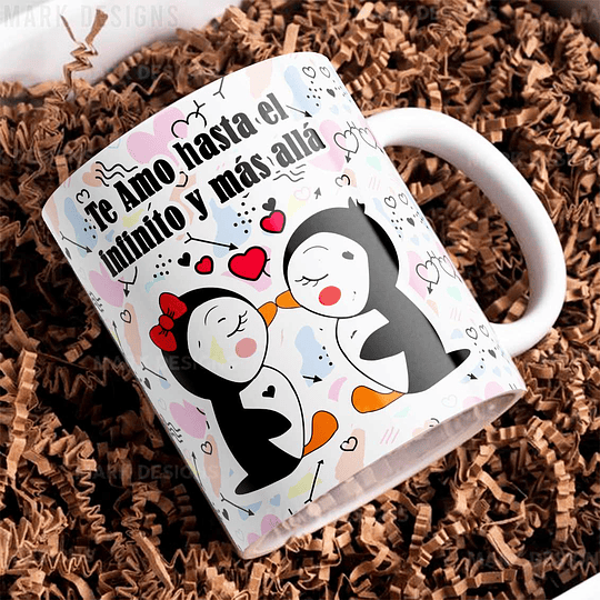 8 Plantillas de Diseño Tazas Frases San Valentín Archivos JPG y Editables PSD