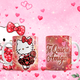7 Plantillas de Diseño Tazas Hello Kitty San Valentín Archivos PNG