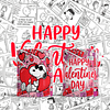 9 Plantillas de Diseño Tazas Snoopy San Valentín Archivos PNG