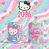 10 Plantillas de Diseño Tazas Hello Kitty San Valentín Archivos PNG