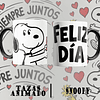 12 Plantillas de Diseño Tazas Snoopy San Valentín Archivos PNG
