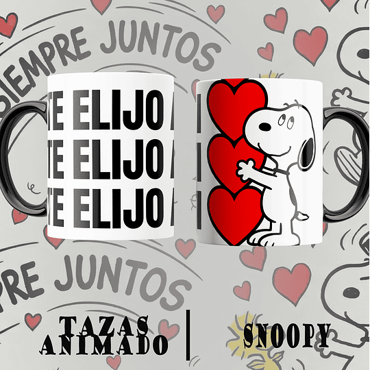 12 Plantillas de Diseño Tazas Snoopy San Valentín Archivos PNG