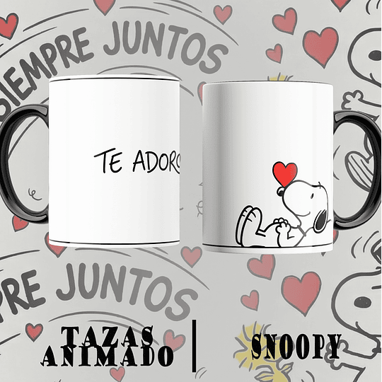 12 Plantillas de Diseño Tazas Snoopy San Valentín Archivos PNG