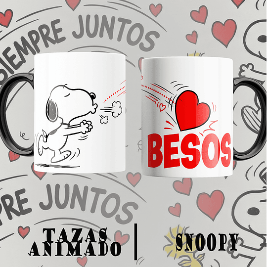 12 Plantillas de Diseño Tazas Snoopy San Valentín Archivos PNG
