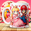12 Plantillas de Diseño Tazas Super Mario San Valentín Archivos JPG