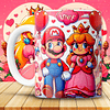 12 Plantillas de Diseño Tazas Super Mario San Valentín Archivos JPG
