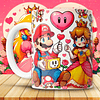 12 Plantillas de Diseño Tazas Super Mario San Valentín Archivos JPG