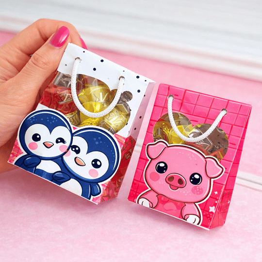 Plantillas de Diseño Bolsa y Caja San Valentín Archivos PDF