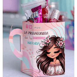 Plantillas de Diseño Cajas Tazas Día de la Mujer Archivos PDF