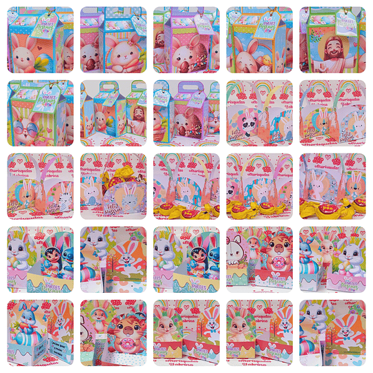 Mega Pack de Pascua – Plantillas para Cajas, Dulceros y Sublimación