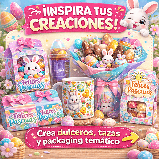 Mega Pack de Pascua – Plantillas para Cajas, Dulceros y Sublimación