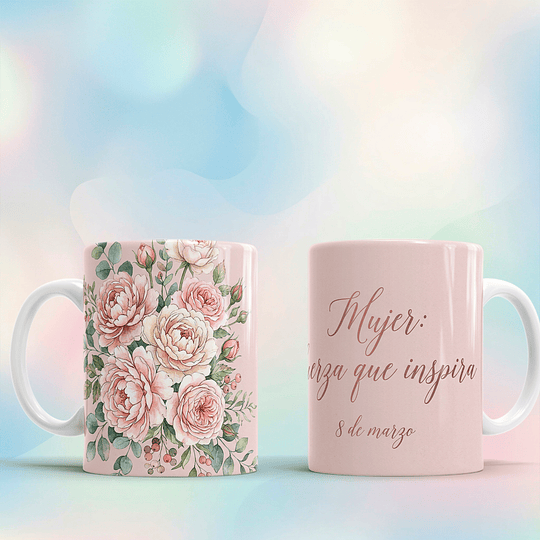 10 Plantillas de Diseño Tazas Día de la Mujer Archivos PNG