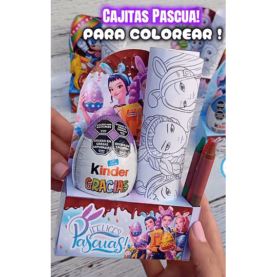 Plantillas de Diseño Cajitas Pascua para Colorear Archivos PDF