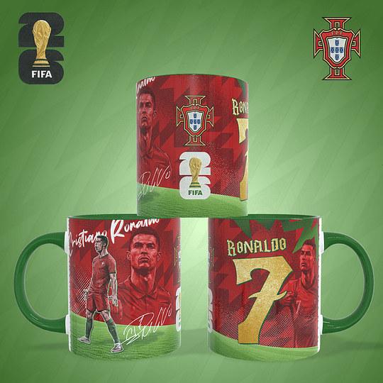 12 Plantillas de Diseño Tazas Copa del Mundo FIFA 2026 Archivos PNG