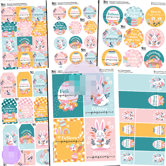 Plantillas de Diseño Kit Imprimible Pascua Archivos PDF