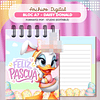 Plantillas de Diseño Pack Bloc Mickey Minnie Daisy Donald A7 Pascua Archivos PDF