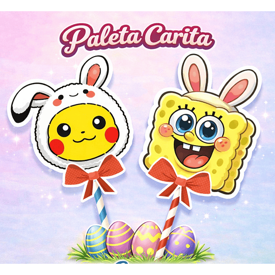 Plantillas de Diseño Paletas con Caritas Pascua Archivos Power Point