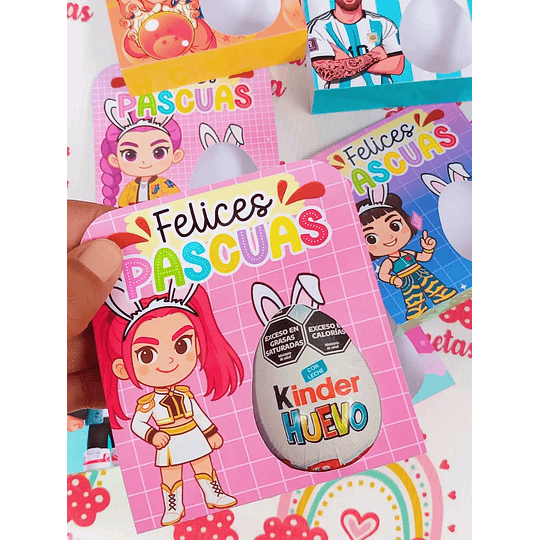 Plantillas de Diseño Porta Huevo Kinder Archivos PDF