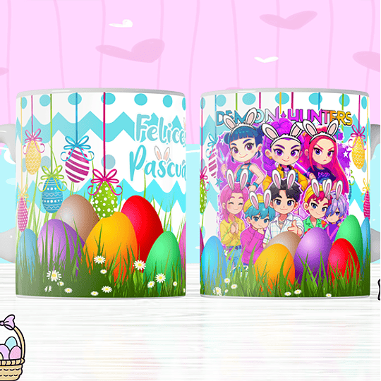 8 Plantillas de Diseño Tazas Pascua Archivos PNG