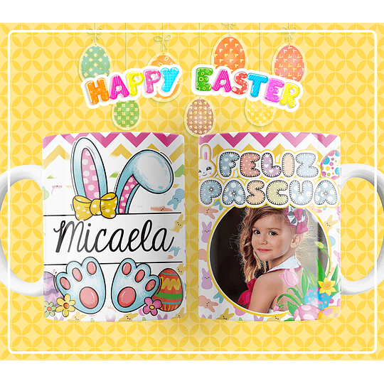 Plantillas de Diseño Taza con Foto Pascua Archivos PSD