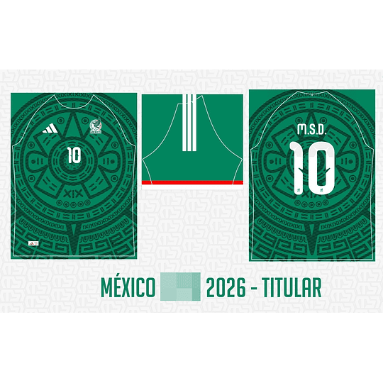 Taza y Polera selección Mexicana Fútbol México 2026 Plantilla sublimación 11oz Archivo Editable
