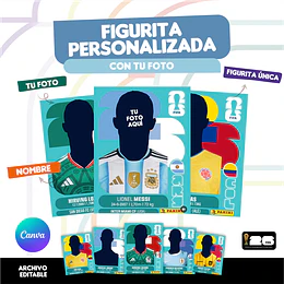 Figurita Personalizada Copa del Mundo 2026 Argentina - Archivo Digital para Imprimir 