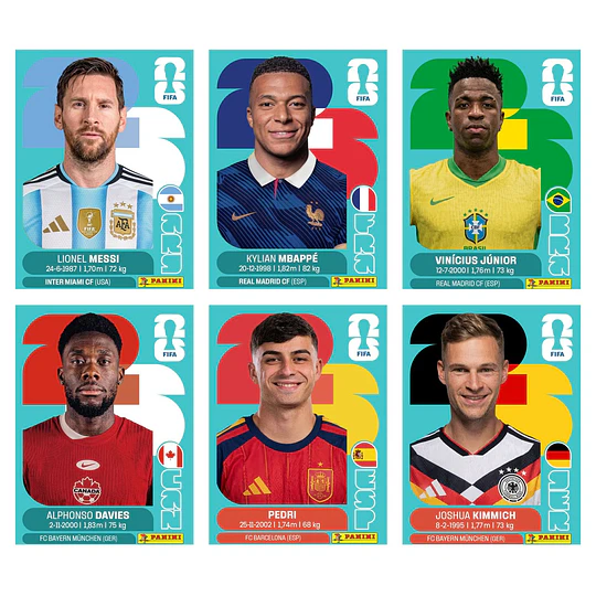 Figuritas Estampas Cromos Copa Mundial 2026 Panini PDF para Imprimir
