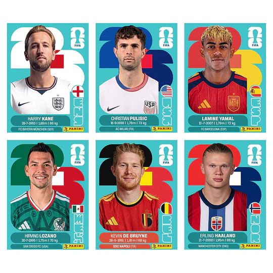 Figuritas Estampas Cromos Copa Mundial 2026 Panini PDF para Imprimir