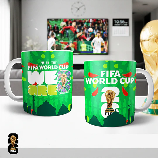 6 Plantillas de Diseño Tazas Tumbler Pack Mundial 2026 Archivos PNG