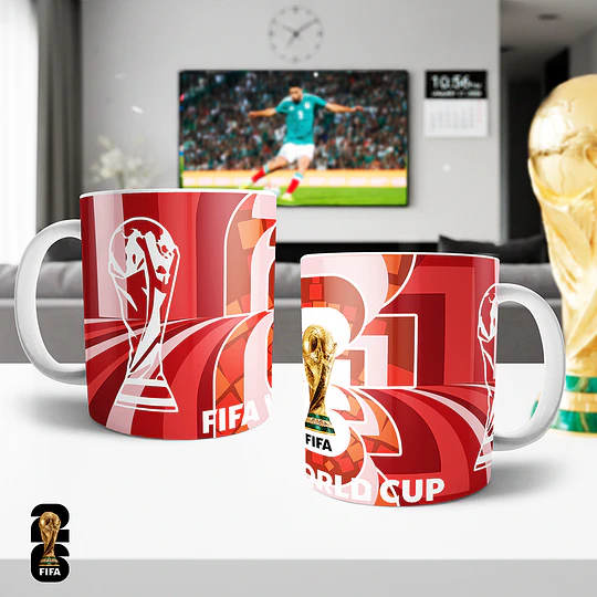 6 Plantillas de Diseño Tazas Tumbler Pack Mundial 2026 Archivos PNG