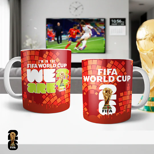 6 Plantillas de Diseño Tazas Tumbler Pack Mundial 2026 Archivos PNG