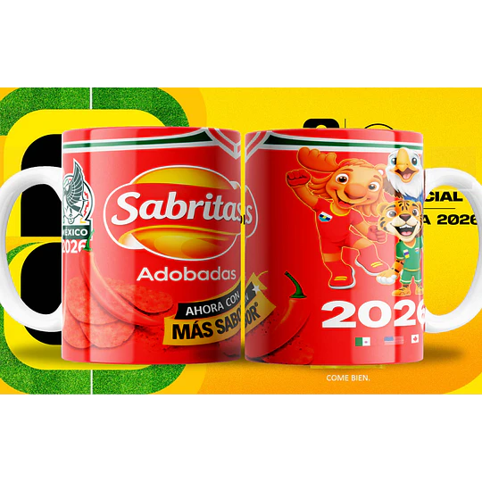 Plantillas de Diseño Tazas y Tarros Mundial 2026 Archivos PNG