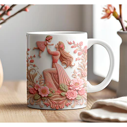 Plantillas de Diseño Tazas 3D Día de la Madre Archivos PNG