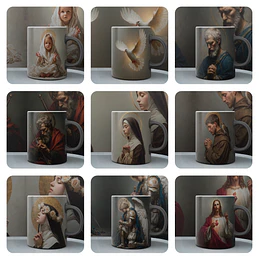 12 Plantillas de Diseño Tazas Cristianas Archivos PNG