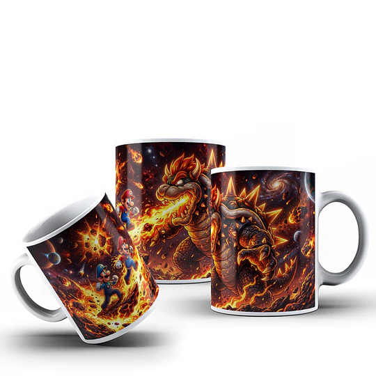 10 Plantillas de Diseño Tazas Mario Galaxy Archivos PNG