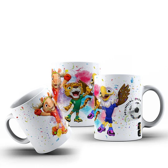 10 Plantillas de Diseño Tazas Mascotas Mundial 2026 Archivos PNG