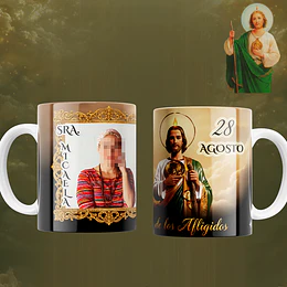 8 Plantillas de Diseño Tazas San Judas Tadeo Archivos Editables Photoshop