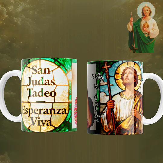 8 Plantillas de Diseño Tazas San Judas Tadeo Archivos Editables Photoshop
